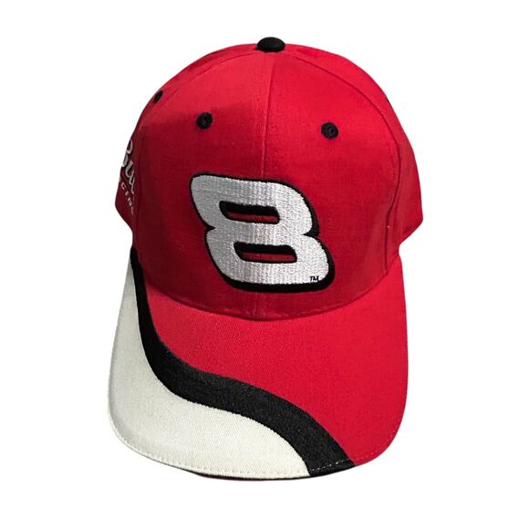 Dale Earnhardt JR Hat #8 Dale Jr. Nascar Hat Red Bud Racing  Adjustable Hat - Picture 1 of 7